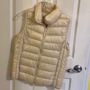 Cream colored Uniqlo vest